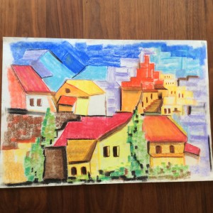 tekening stad