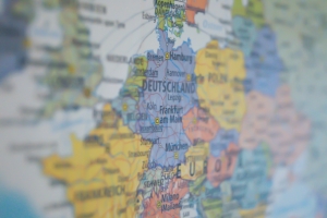 landkaart Europa Duitsland